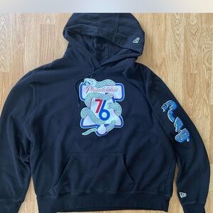 New Era Black Philadelphia 76ers Hoodie